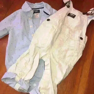 Osh Kosh overalls outfit. Nautical 12 months